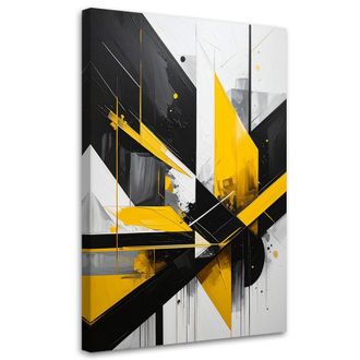 Feeby Impresi&oacute;n De Imagen, Formas Geom&eacute;tricas Abstracci&oacute;n Amarillo, 80x120
