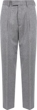 Ermenegildo Zegna Broeken, Heren, Grijs, L, Wol, Wol & Kasjmier Broek