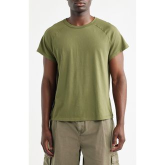 Elwood Raglan Sleeve T-Shirt in Olive at Nordstrom, Size Xx-Large