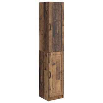 vidaXL Juego De Armarios 2 Pcs Madera Envejecida Madera De Ingenier&iacute;a Vidaxl