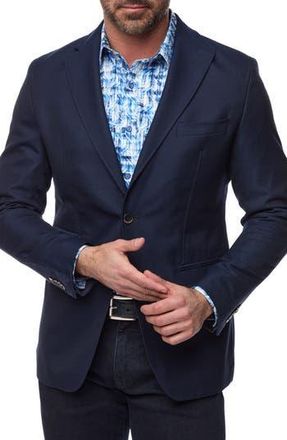 Robert Graham The Jetset Wool Blend Sport Coat with Removable Bib in Navy at Nordstrom Rack, Size 48