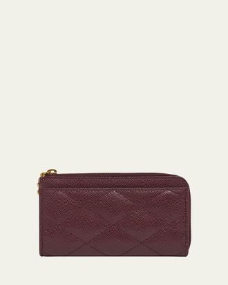 Saint Laurent YSL Quilted Leather Wallet