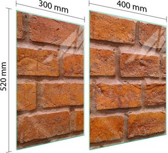 OEM Placa Protectora De Vidrio Para Estufa 70x52 Ladrillo