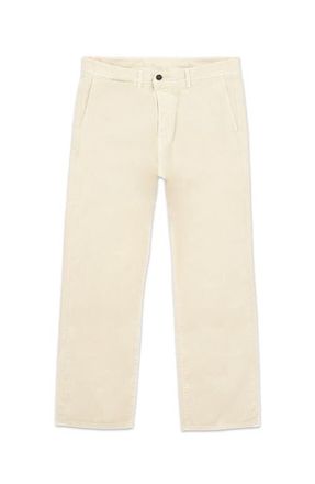 Fortela Reno Herringbone Cotton Trousers in Off White at Nordstrom, Size 34 Eu