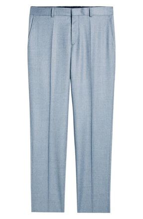 BOSS Genius Slim Fit Virgin Wool Suit Pants in Open Blue at Nordstrom, Size 38