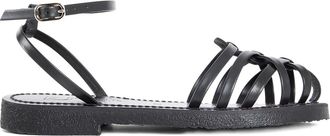 K.Jacques Cyrenia woven ankle-strap sandals - Black