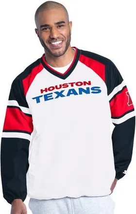Starter Mens Starter White Houston Texans Infield Play Raglan Pullover Jacket at Nordstrom, Size Medium