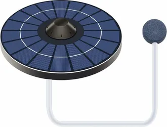 OEM Bomba De Ox&iacute;geno Solar - Caudal 0,8 L/min - Funcionamiento C&iacute;clico 10 S On/10 S Off - Para Estanque Familiar - 1 Unidad