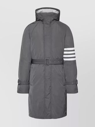 Thom Browne down hooded belted parka