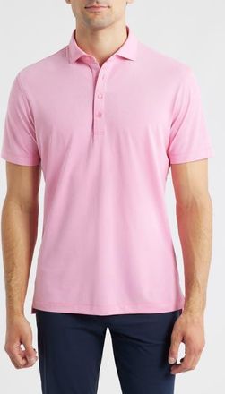 Johnnie-O Clegg Solid Piqu&eacute; Performance Golf Polo in Punch at Nordstrom, Size Xx-Large