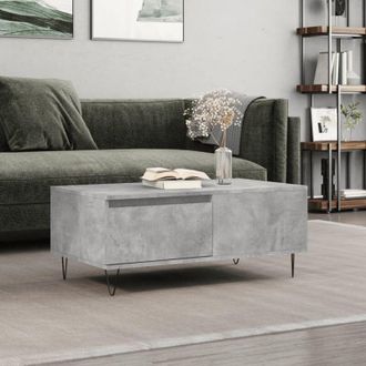 vidaXL vidaXL Tavolino Salotto Grigio Cemento 90x50x36,5 cm Legno Multistrato