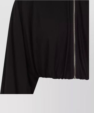 Alaia cropped high neck long sleeve jacket