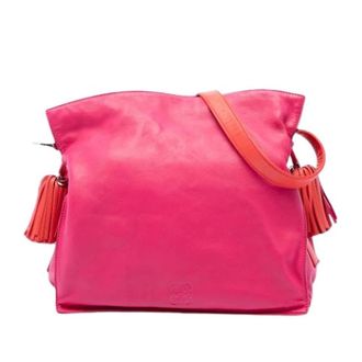 Loewe Pre-owned Flamenco Crossbody Bag - Dames - Pre-owned - Roze - Maat: ONE Size Lame