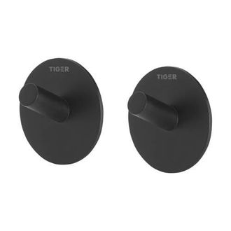 Tiger handdoekhaak Rondo (set van 2) zwart
