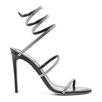 Rene Caovilla High Heel Sandals, female, Black, Size: 7 1/2 US Cleo Sandal