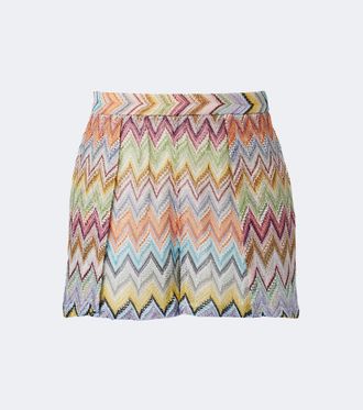 Missoni Zigzag lam&eacute; shorts