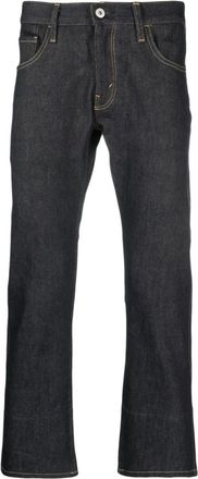 Junya Watanabe Jeans met grafische print - Heren - Regular Fit Jeans - Blauw - M - Katoen - Jeans