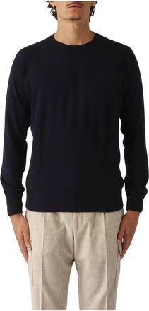 Gran Sasso Rondgebreide trui - Heren - Ronde hals truien - Blauw - 2XL - Wol - Truien & Vesten