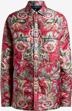 Etro Wattierte Hemdjacke aus gebl&uuml;mtem Nylon