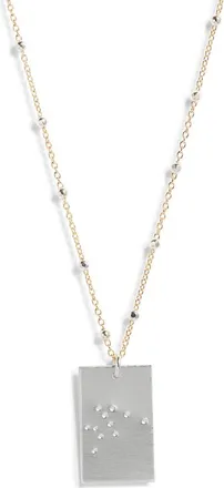 Set & Stones Zodiac Constellation Pendant Necklace in Silver - Aquarius at Nordstrom