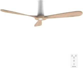 Cecotec Cecotec Ventilador De Techo Con Mando A Distancia De 52 Energysilence 5400 Classic White&lightwood. Motor Dc 40w, 3 Aspas