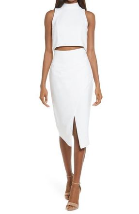 Black Halo Juma Two Piece Sleeveless Sheath Dress in Porcelain at Nordstrom, Size 12