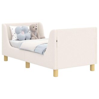 vidaXL Struttura Letto Per Bambini Con Testata Crema 70 X 140 Cm Vidaxl