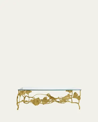 Michael Aram Golden Ginkgo Coffee Table