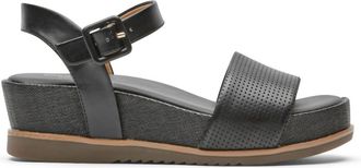 Rockport Womens Delanie 2 Piece Sandal In Black