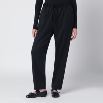 Maison Margiela Pantalone nero in misto lana