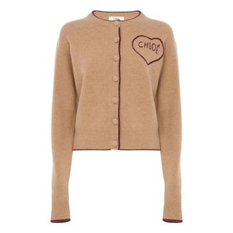 Chlo&eacute; Truien & Vesten, Dames, Bruin, L, Wol, Cardigans