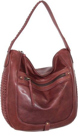 Nino Bossi Elina Hand-Dyed Vintage Leather Hobo Bag