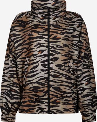 Pinko Womens Dotty Jacket With Animal Print Polyester