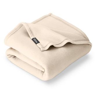 Bare Home Lightweight Polar Fleece Blanket in Sand at Nordstrom, Size King
