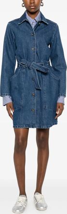 A.P.C. Womens Denim Dress - Medium Blue Cotton - Size EU 36 (Womens)