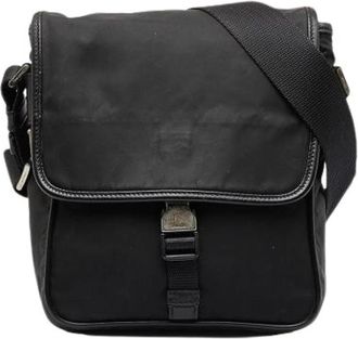 Prada Pre-owned Nylon Crossbody Bag - Dames - Vintage Schoudertas - Zwart - ONE Size - Nylon - Vintage
