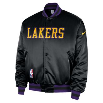Nike Los Angeles Lakers City Edition Nike Mens NBA Premium Jacket in Black | HQ5765-010