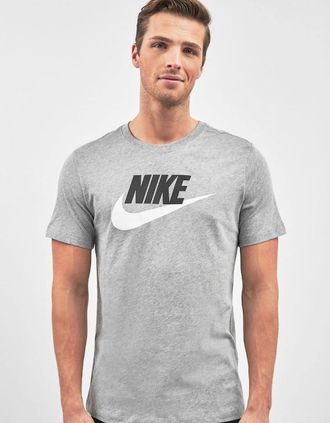 Nike Mens Nike Futura Icon T-Shirt Grey - Size: 42