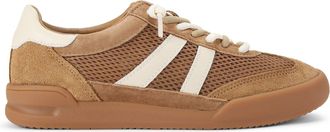 Steve Madden Womens Suede Verdict Tan Sneakers