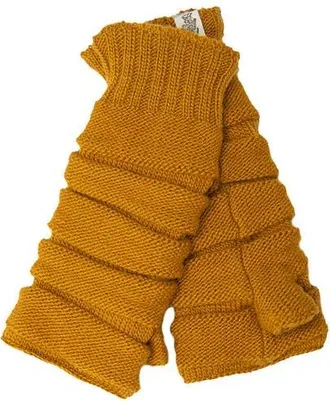 Nirvanna Designs Reverse Step Handwarmers in Honey at Nordstrom