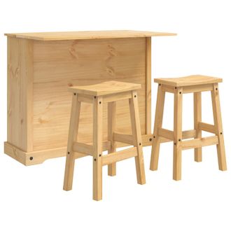 vidaXL Almacenamiento De Cocina 2 Pcs Cera De Miel Pino Macizo Vidaxl