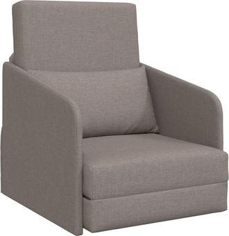 vidaXL Sofá cama Taupé 65 x 80 x 83 cm tela Vidaxl