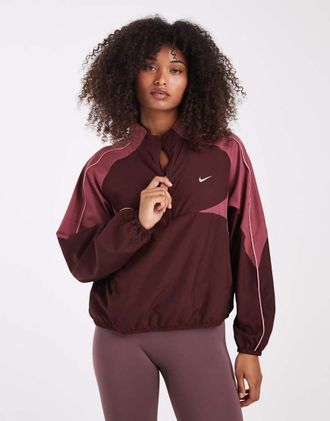Nike Tempo Dri-FIT giacca in borgogna-Rosso