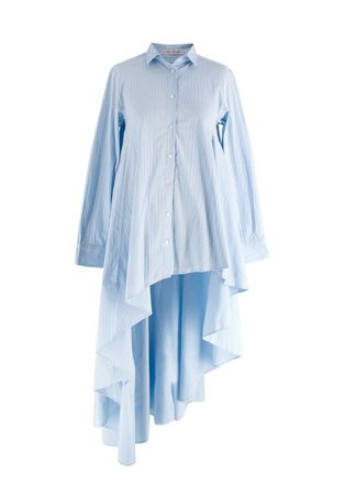 Palmer Harding Blue Pencil Stripe Super Shirt Dress Size XS