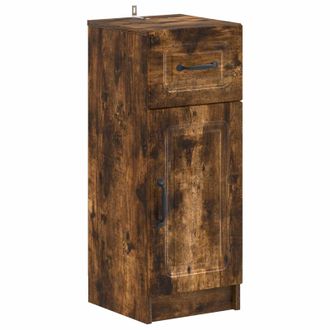 vidaXL Armario De Almacenamiento Para Ba&ntilde;o Utrecht Roble Ahumado Vidaxl