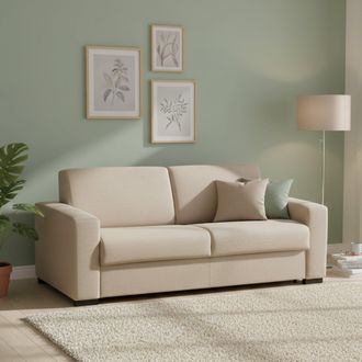 Talamo Italia Talamo Italia - Sofa Cama Alexis, Gran Sof&aacute; De 2 Plazas, 100% Made In Italy, Sof&aacute; De Sal&oacute;n Con Apertura Giratoria, En Tela Acolchada, Con Reposabrazos