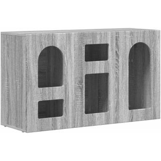 vidaXL Sideboard Grey Sonoma 100 x 35 x 59 cm Engineered Wood vidaXL