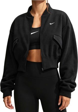 Nike (WMNS) Nike One Therma-FIT Fleece Bomber Jacket Black IO1048-010