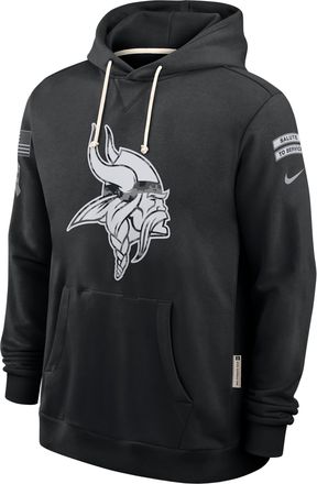 Nike Minnesota Vikings Salute to Service Sideline Nike Mens Dri-FIT NFL Pullover Hoodie in Black | 03AZ00AA2K-CYB