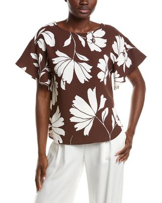 Anne Klein Flutter Sleeve Blouse